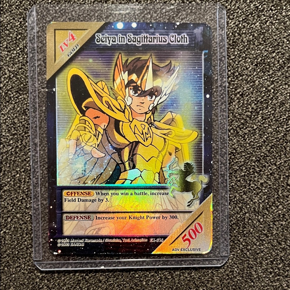 Knights of the Zodiac ADV Exclusive Seiya Sagittarius Promo Card 2004 Prestige